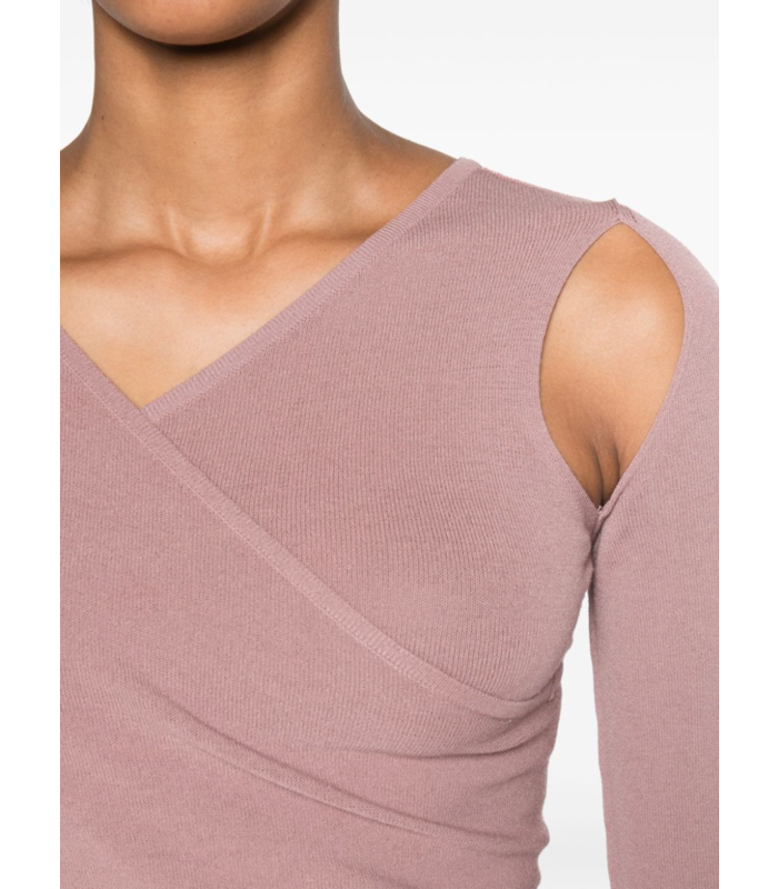 CROPPED BANANA TOP DUSTY PINK