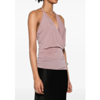 DRAPED TOP DUSTY PINK