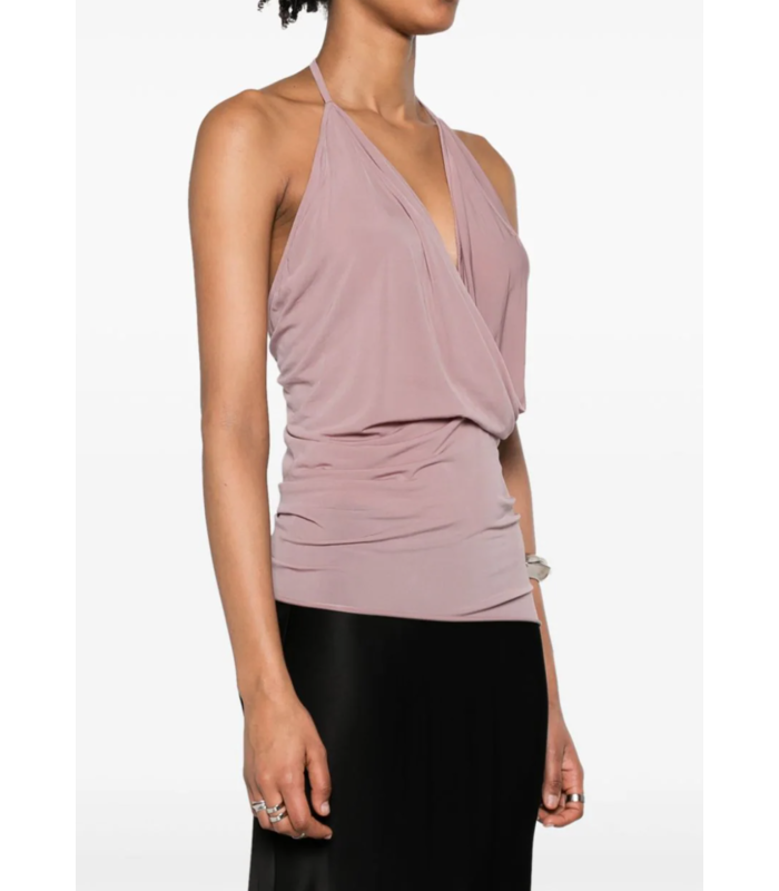 DRAPED TOP DUSTY PINK