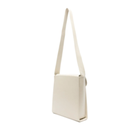 EXTENDED LEATHER BAG DUSTY WHITE