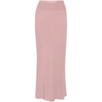 CALF BIAS SKIRT DUSTY PINK