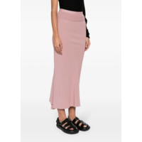 CALF BIAS SKIRT DUSTY PINK