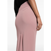 CALF BIAS SKIRT DUSTY PINK