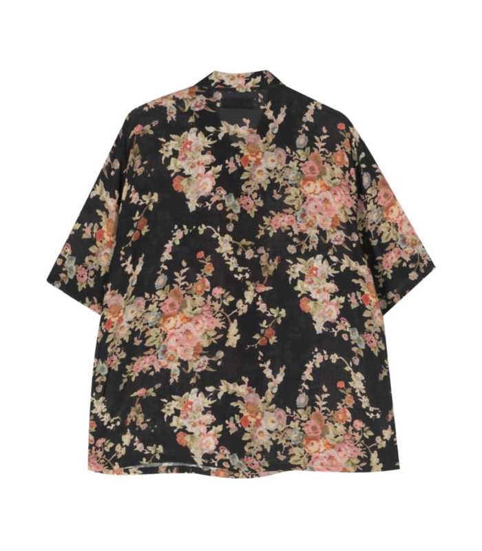 ELDER SHIRT SHORTSLEEVE FLORAL BLACK