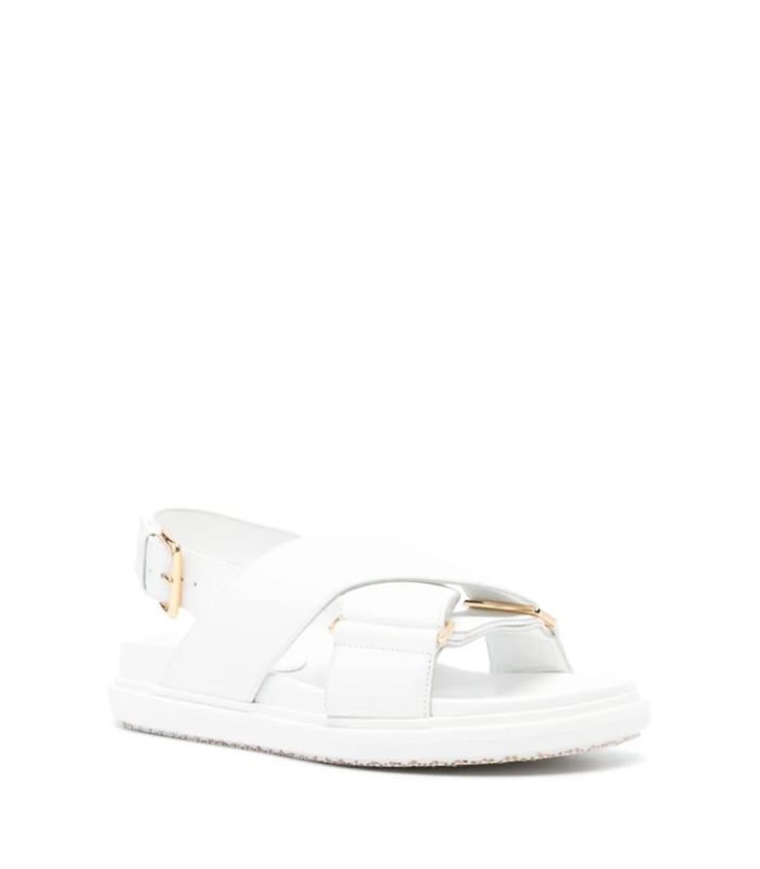 FUSSBETT CRISCROSS SANDAL WHITE