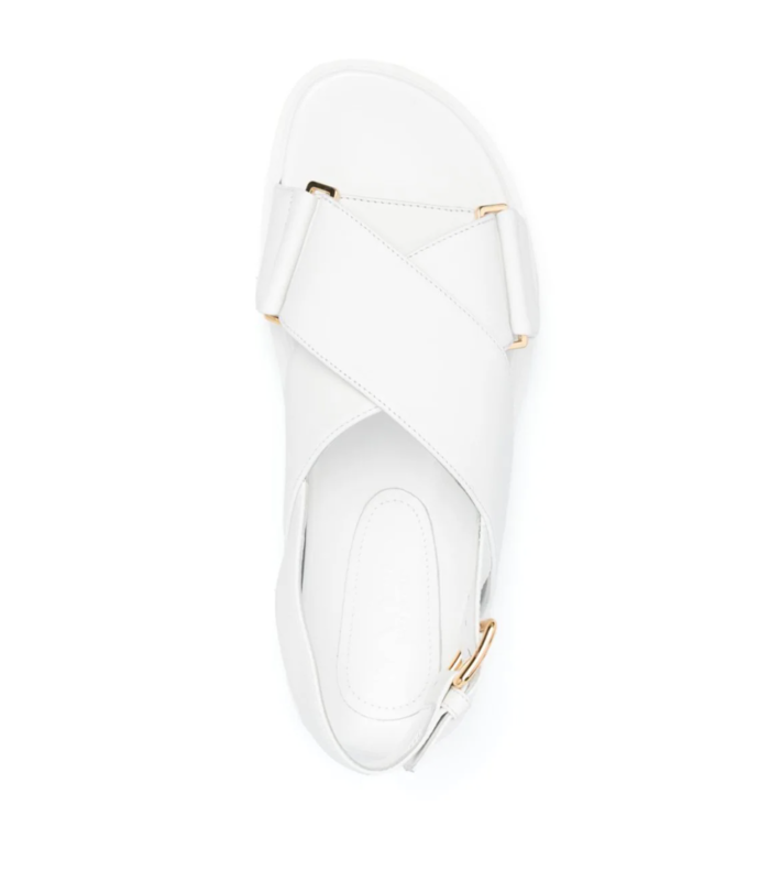 FUSSBETT CRISCROSS SANDAL WHITE