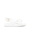 MARNI FUSSBETT CRISCROSS SANDAL WHITE