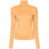 LEMAIRE SECOND SKIN HIGH NECK T-SHIRT FRESH PEACH