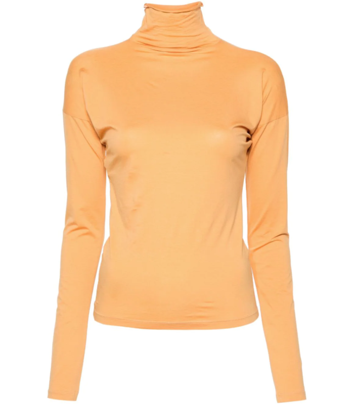 SECOND SKIN HIGH NECK T-SHIRT FRESH PEACH