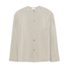 LEMAIRE COLLARLESS SHIRT LIGHT MIST GREY