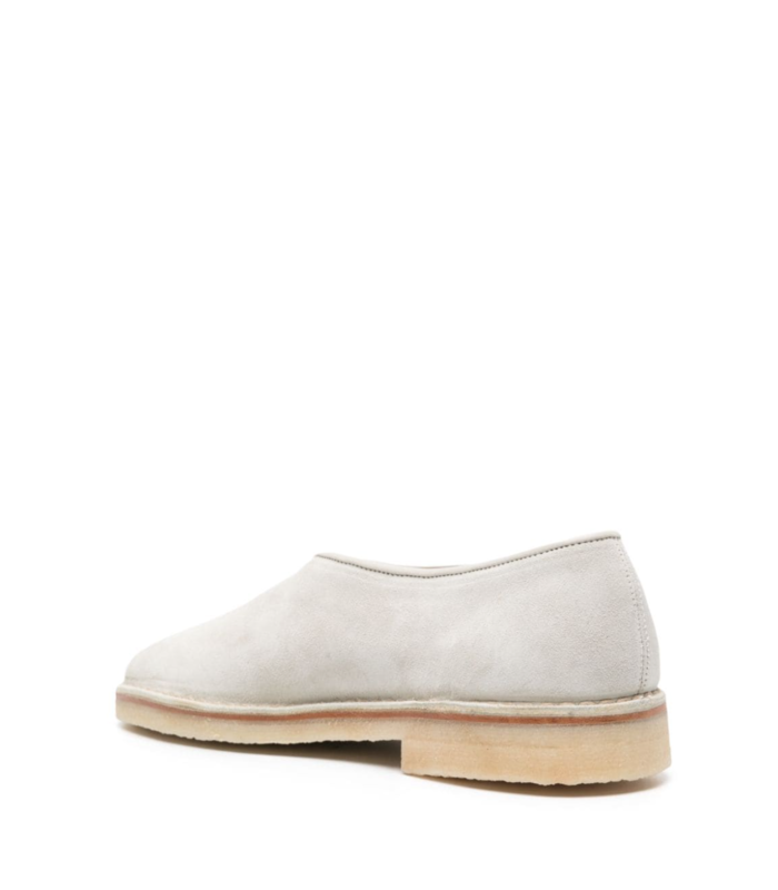 PIPED CREPE SLIPPERS LIGHT PELICAN GREY