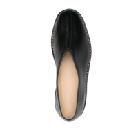 PIPED CREPE SLIPPERS BLACK