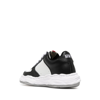 WAYNE ORIGINAL SOLE COW LEATHER LOW TOP SNEAKER BLACK/WHITE