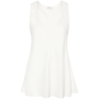 BIAS CUT TANK TOP WHITE ASPARAGUS