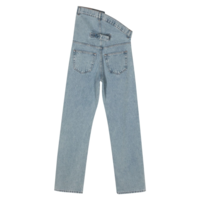 ASYMMETRIC WAIST JEANS EVERGREEN ICE BLUE