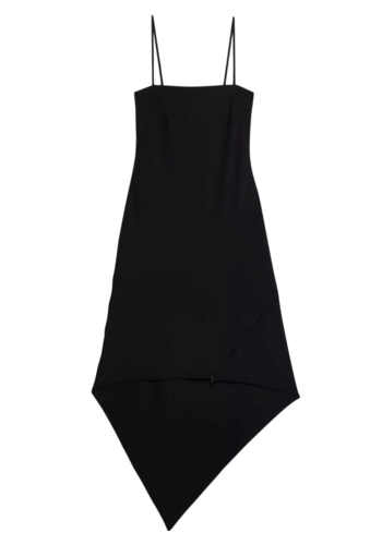 HELMUT LANG scarf dress black