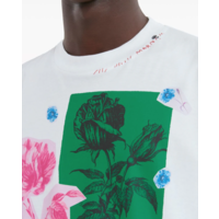 TSHIRT FLORAL GRAPHIC PRINT WHITE