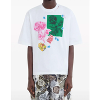 TSHIRT FLORAL GRAPHIC PRINT WHITE