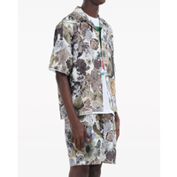 S/S SHIRT - FLORAL GREY