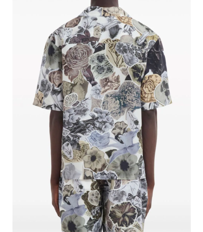 S/S SHIRT - FLORAL GREY