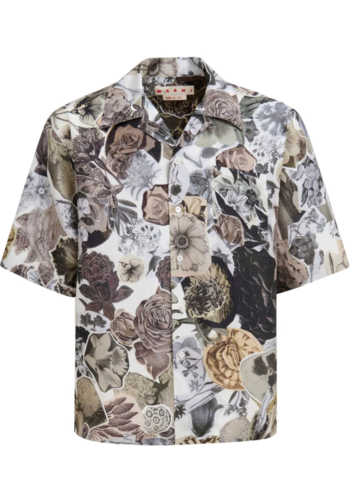 MARNI s/s shirt floral grey