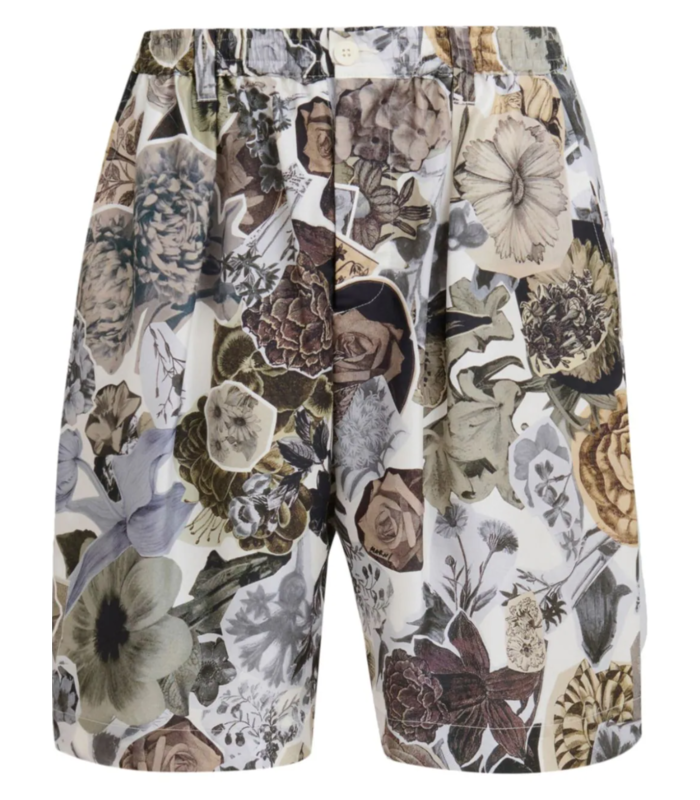 SHORTS FLORAL GREY