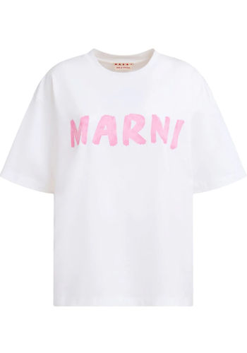 MARNI logo tshirt white