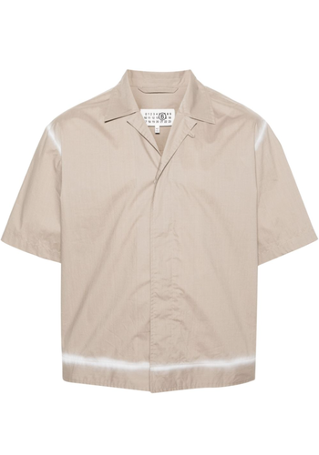 MM6 MAISON MARGIELA short sleeved shirt sprayed taupe