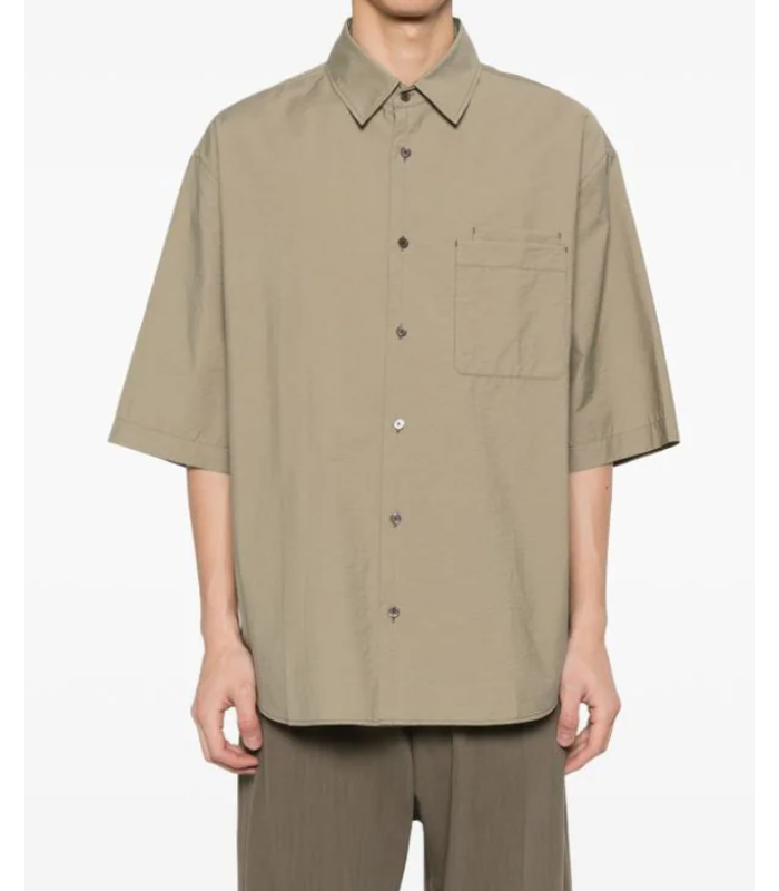 DOUBLE POCKET SHIRT DUSTY KHAKI