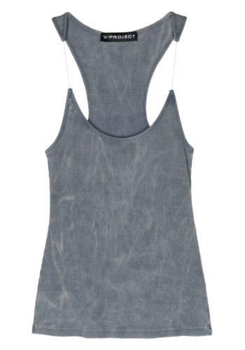 Y/PROJECT invisible strap tanktop washed blue