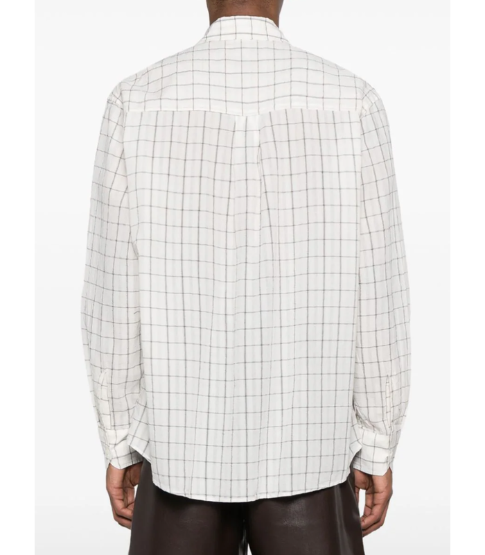 CHECKED SHIRT WHITE/BLACK