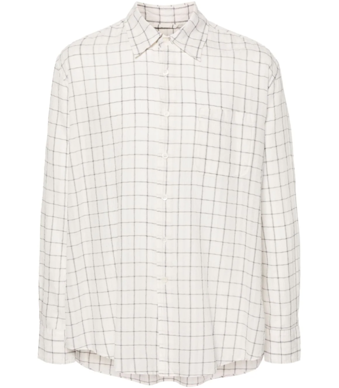 CHECKED SHIRT WHITE/BLACK