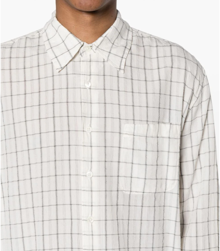 CHECKED SHIRT WHITE/BLACK