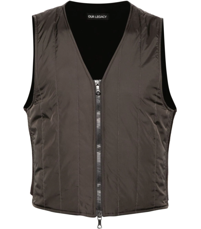 QUILT LINER VEST GREY