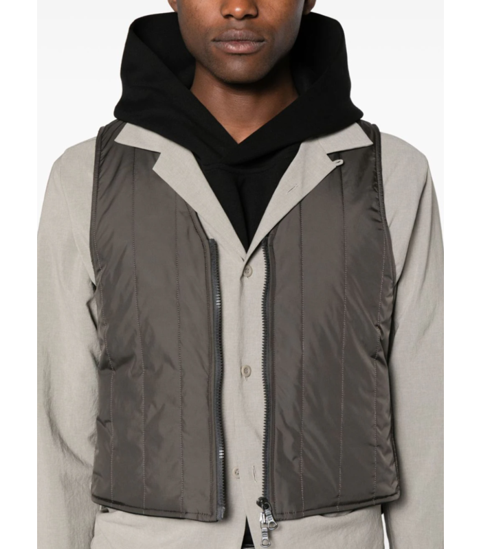 QUILT LINER VEST GREY