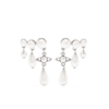 VIVIENNE WESTWOOD MARYBETH EARRINGS EARRINGS PLATINUM/CREAMROSE