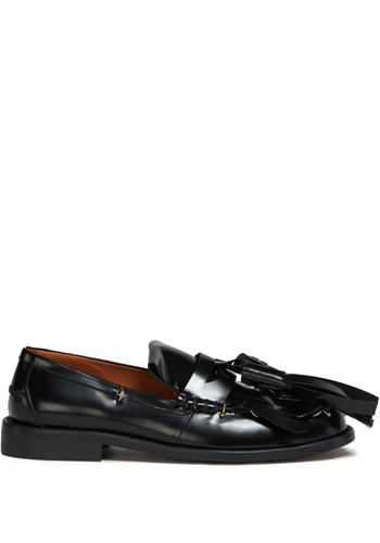 MARNI moccassin tassle black