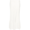 LEMAIRE BIAS CUT LONG SKIRT WHITE ASPARAGUS