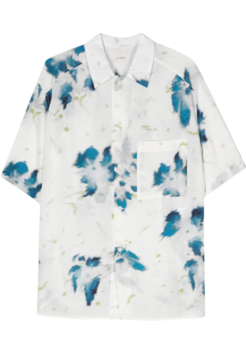 LEMAIRE summer shirt chalk/blue