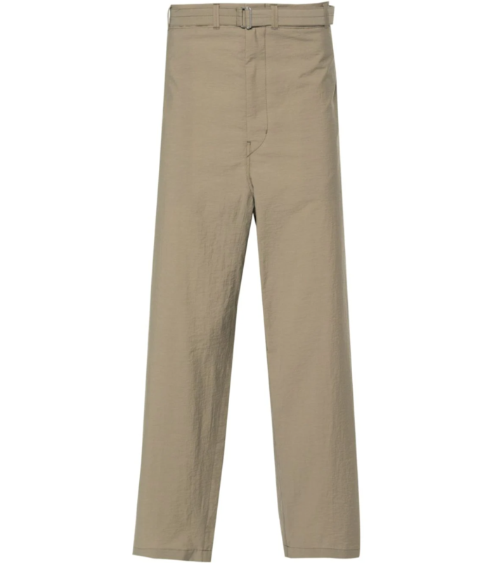 BELTED CARROT PANTS DUSTY KHAKI