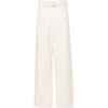 LEMAIRE SEAMLESS BELTED PANTS PALE ECRU