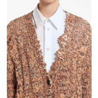 OVERSIZED CARDIGAN RUST BROWN