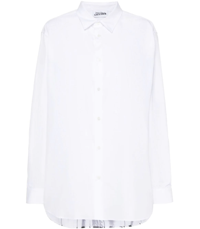 CAGE TOMPE L'ŒIL POPELINE SHIRT WHITE