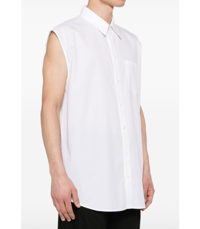 SLEEVELESS SHIRT WHITE