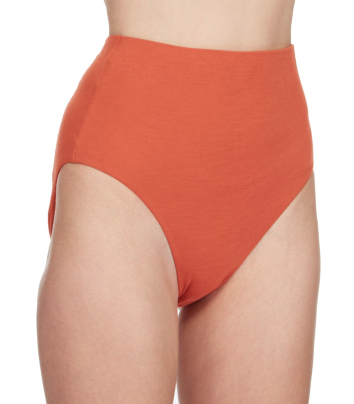 BRIEF KNIT SHORTS TANGERINE