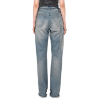 RECONSTRUCTED DENIM PANTS