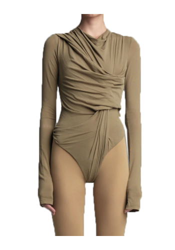 ENTIRE STUDIOS encase bodysuit sand