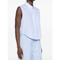 SLEEVELESS SHIRT LIGHT BLUE