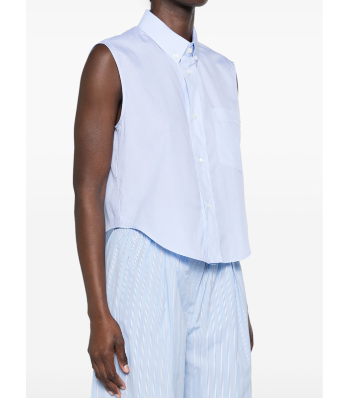 SLEEVELESS SHIRT LIGHT BLUE