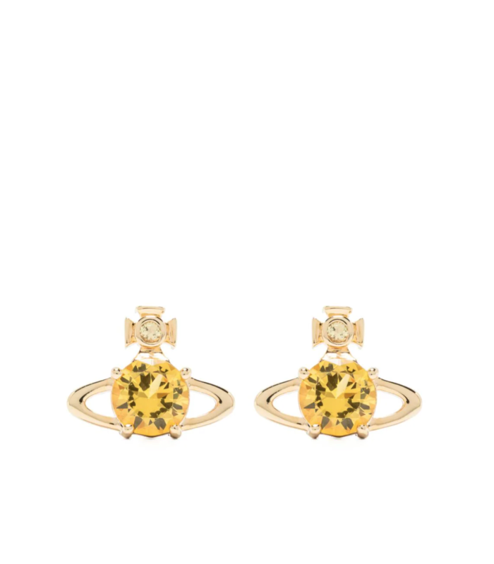 REINA EARRINGS GOLD/LIGHT/TOPAZ